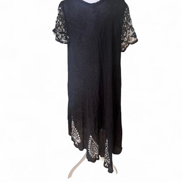 vintage‎ painted floral boho festival summer dress large/xlarge - Picture 6 of 6